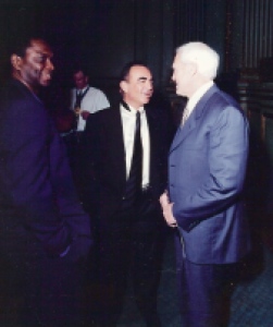 Jalil with Robert Shapiro and Bill Walsh
